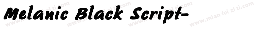 Melanic Black Script字体转换